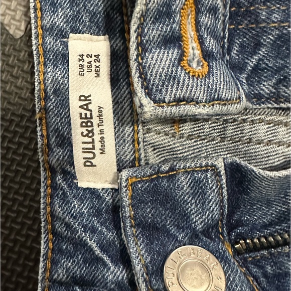 Pull&Bear Tall 90s straight leg jean with split hem - Picture 7 of 8